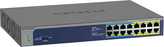 NETGEAR 16-Port Gigabit Ethernet Unmanaged Ultra60 PoE++ Switch (380W)