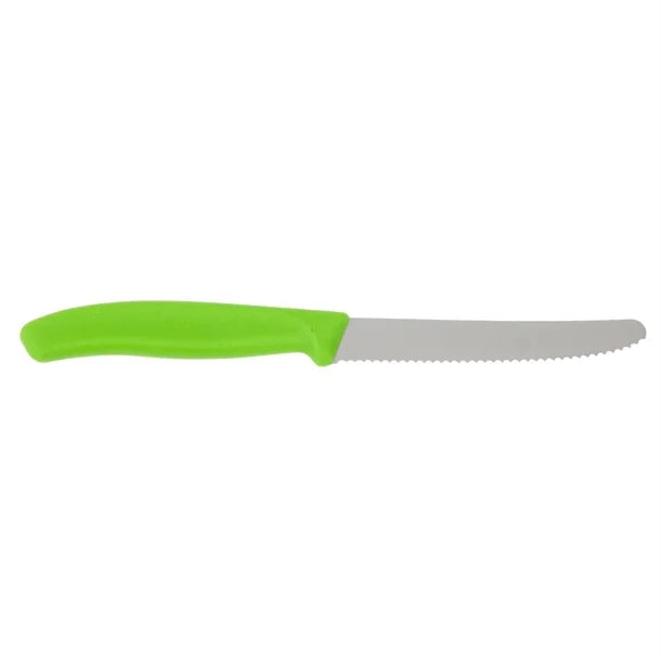 Victorinox Tomato Knife - Serrated Edge, 110mm (Green Handle)