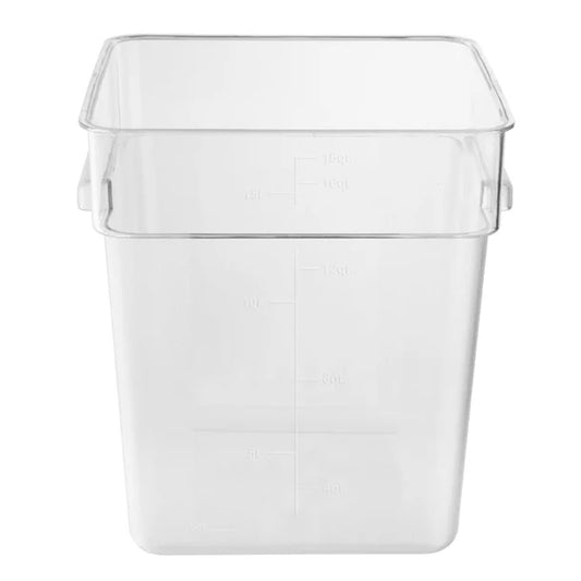 Polycarbonate Square Storage Container – 15 Litre