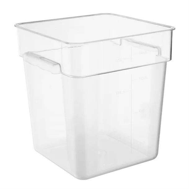 Polycarbonate Square Storage Container – 15 Litre