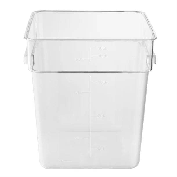 Polycarbonate Square Storage Container – 15 Litre